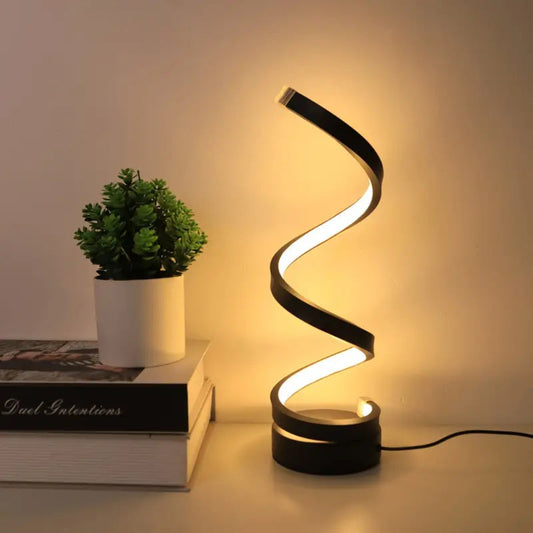 Tischlampe Modern LED Dekolampe Spiral Design Dimmbar