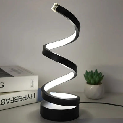 Tischlampe Modern LED Dekolampe Spiral Design Dimmbar