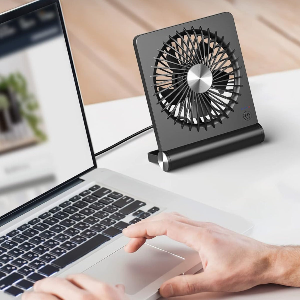 Ventilador de mesa USB silencioso portátil para escritorio