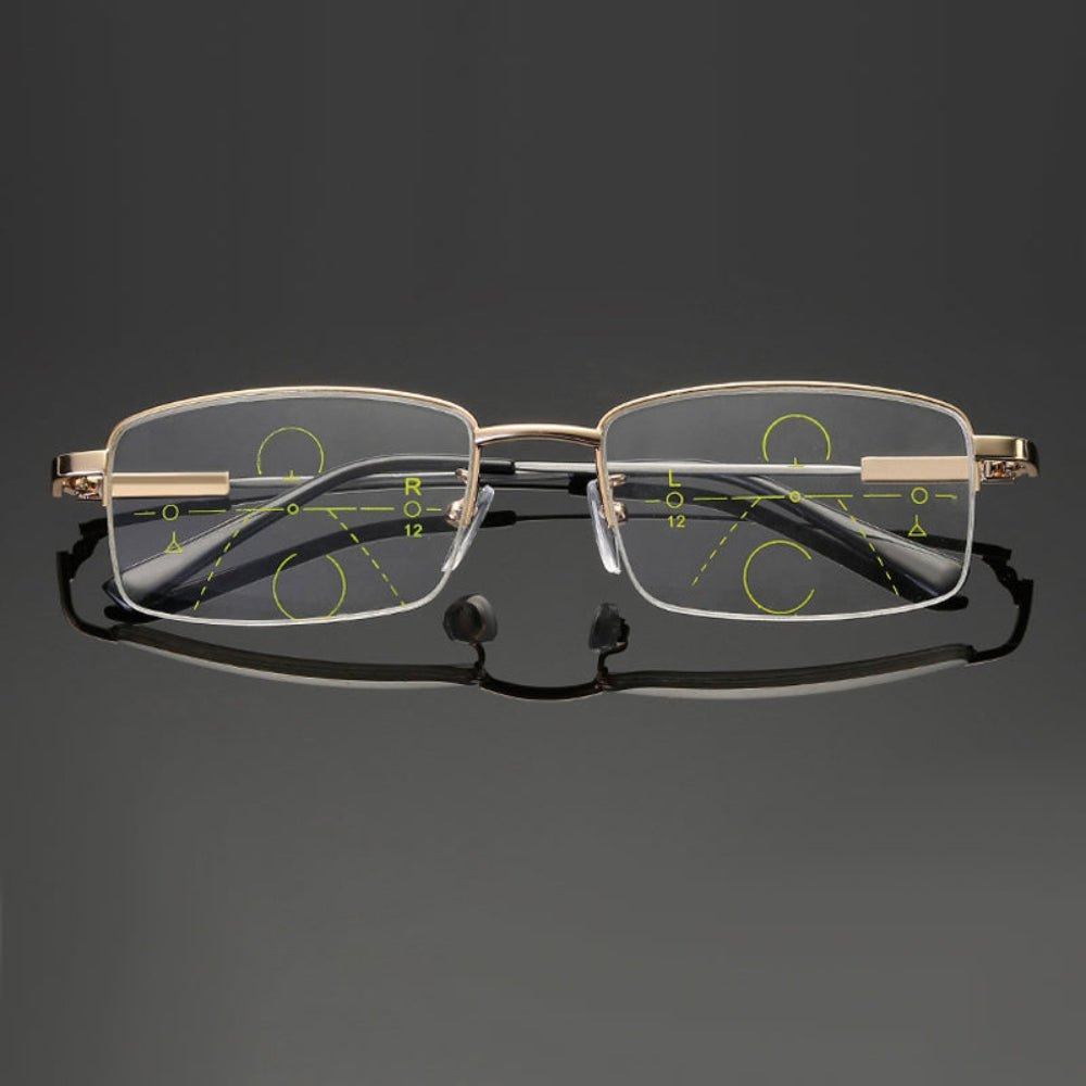 Titanium progressive far and near dual-use reading glasses - Image 3