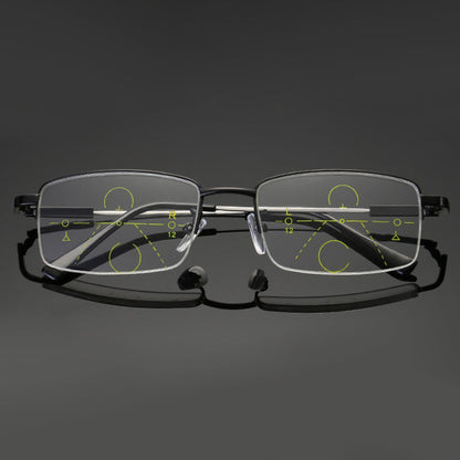 Titanium progressive far and near dual-use reading glasses - Image 2