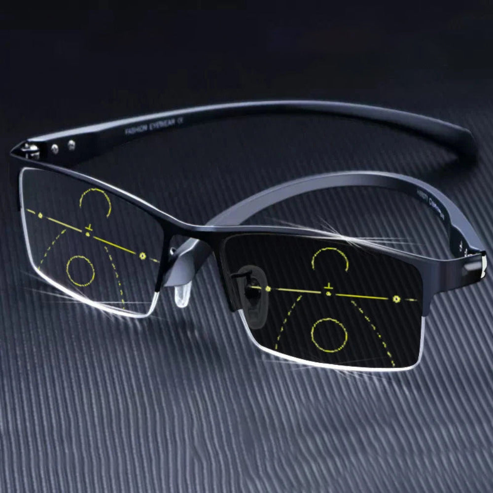 Titanium progressive far and near dual-use reading glasses - Image 7