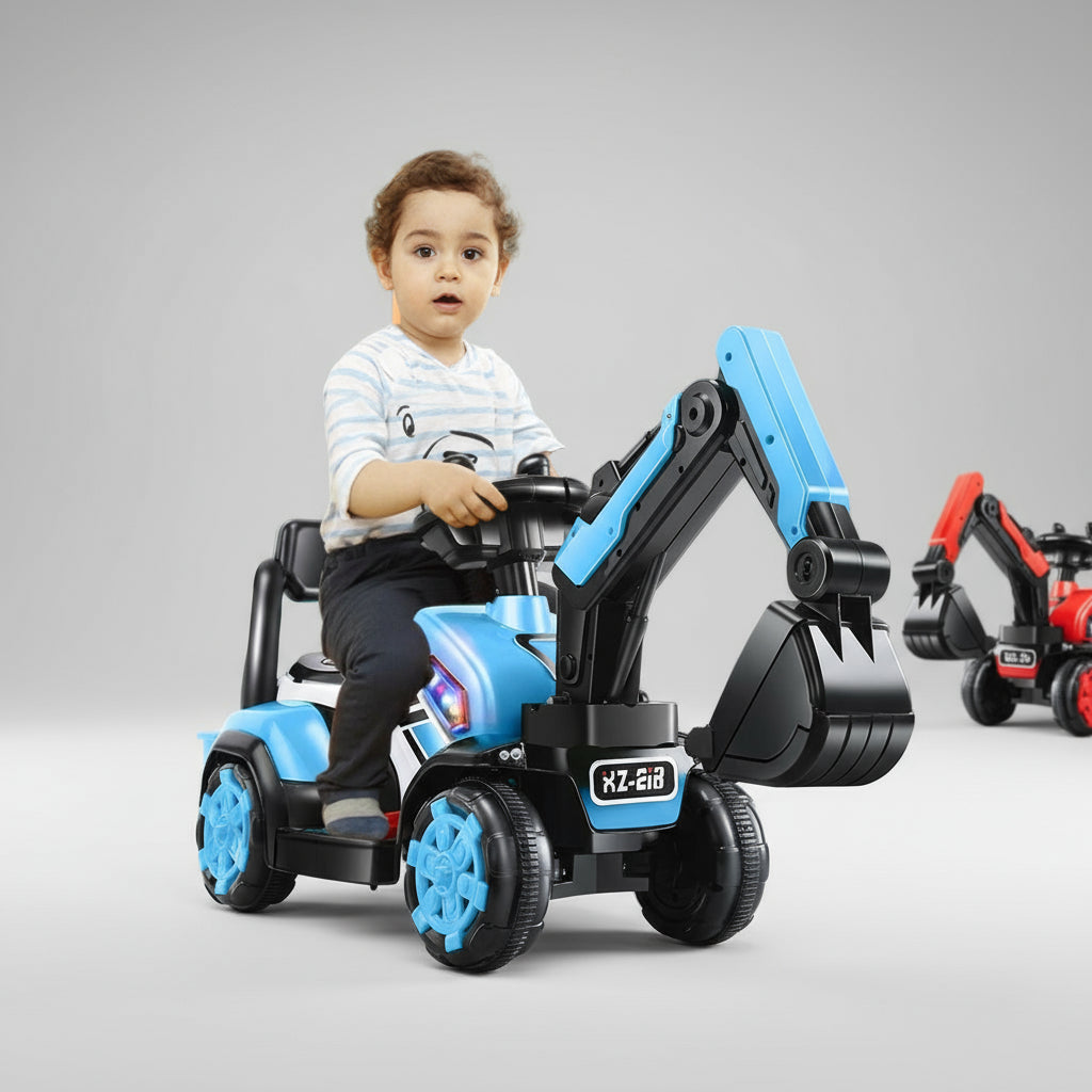 Kinder Elektrobagger 6V Sitzbagger Baggerfahrzeug mit Schaufel
