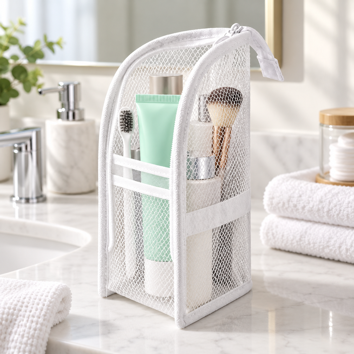 Toilettenartikel Tasche Mit Fächern Reise Toilettenbeutel