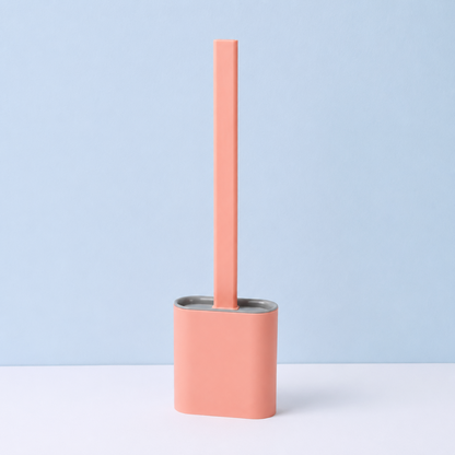 Cepillo de inodoro de silicona flexible para limpieza WC