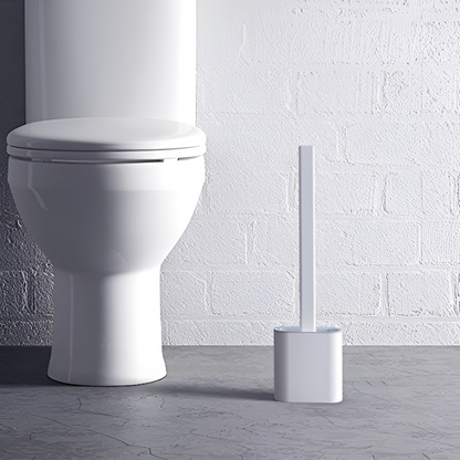 Cepillo de inodoro de silicona flexible para limpieza WC