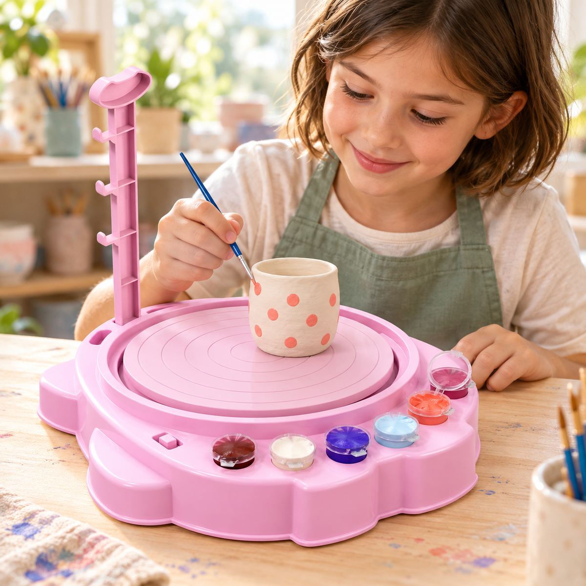 Töpferstudio Für Kinder Elektrische Töpferscheibe Lernset