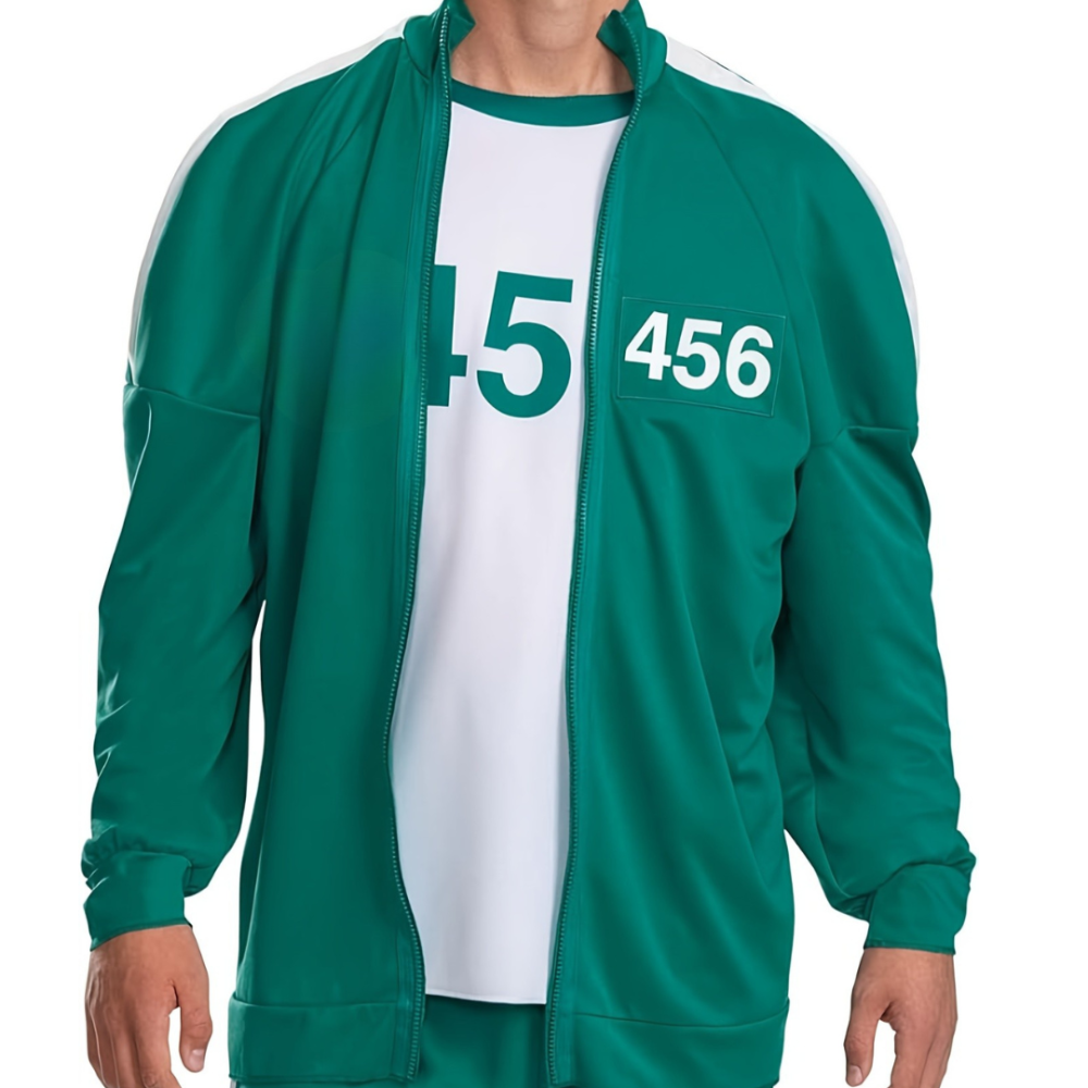 Survêtement vert pour homme en polyester