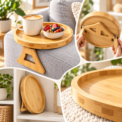 Tragbare Armlehnenablage Aus Holz Einfache Verwendung