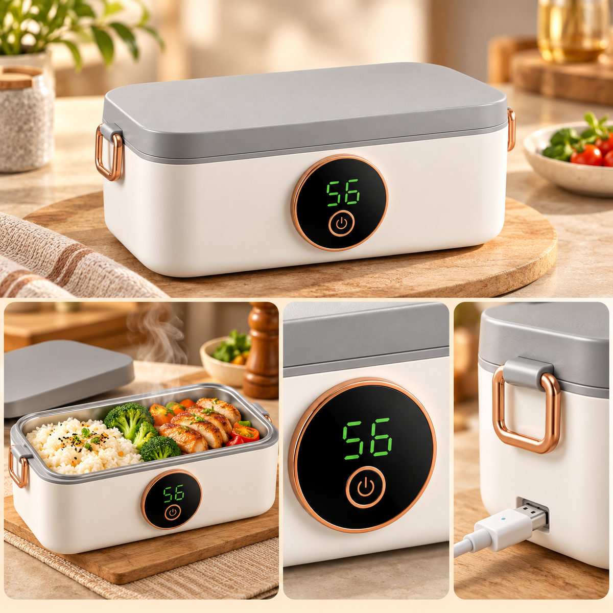 Tragbare Heizbox Für Büro Kabellose Heizbox Lunchbox