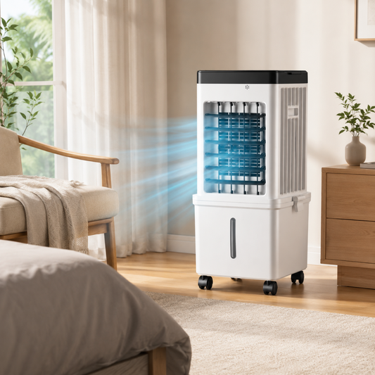 Portable Air Conditioner White Plastic 3 In 1 Cooling Unit