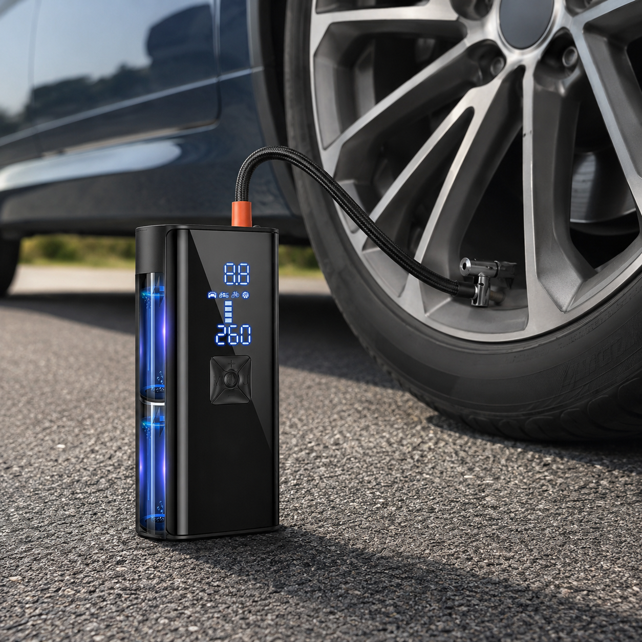 Tragbare Luftpumpe Elektrische Luftpumpe Für Auto Kompakt