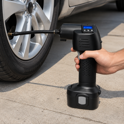 Tragbare Reifenpumpe Für Autos Akkubetriebener Luftkompressor