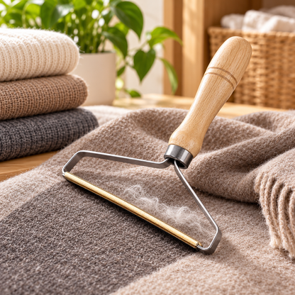 Tragbarer Fusselentferner Für Kleidung Holzgriff