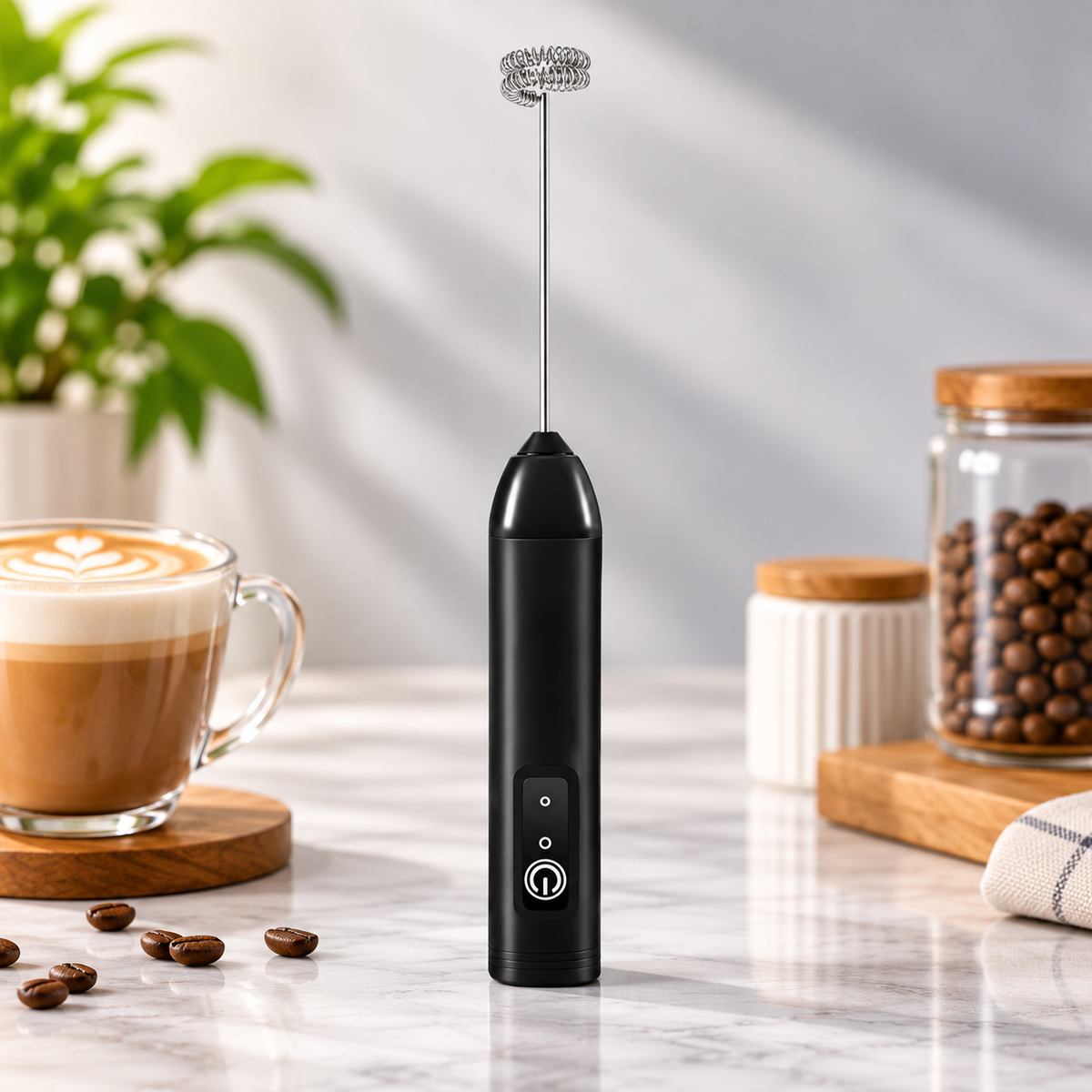 Tragbarer Milchaufschäumer Für Kaffee Elektrischer USB