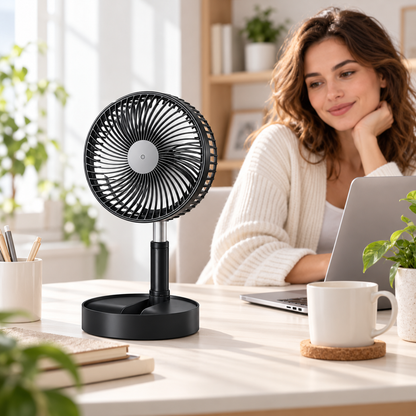 Tragbarer Ventilator Für Unterwegs Akkubetriebener Fan