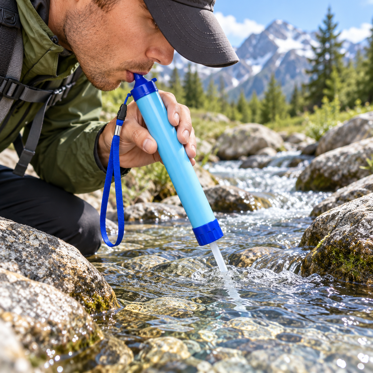 Tragbarer Wasserfilter Für Camping Outdoor Nutzung