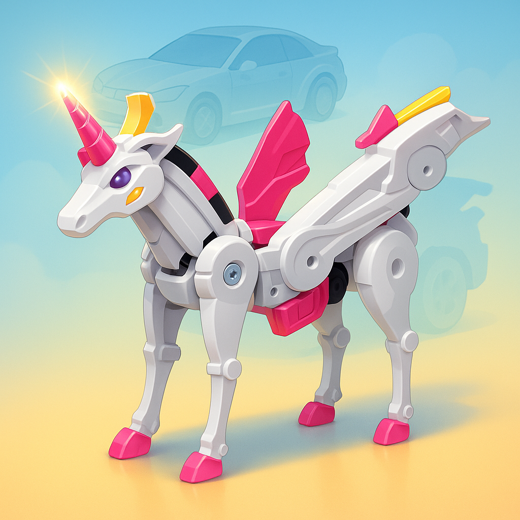 Transformierbares Magnetisches Auto Spielzeug