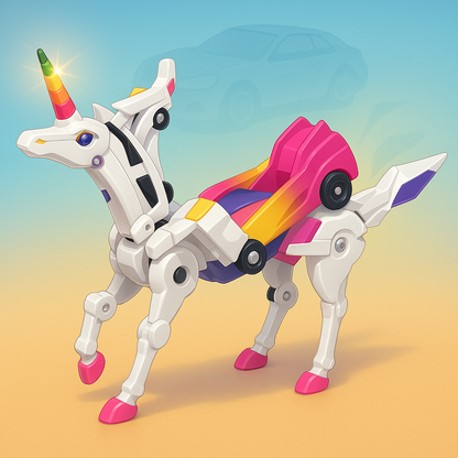 Transformierbares Magnetisches Auto Spielzeug