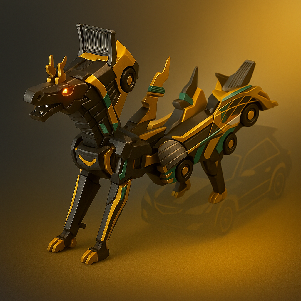 Transformierbares Magnetisches Auto Spielzeug