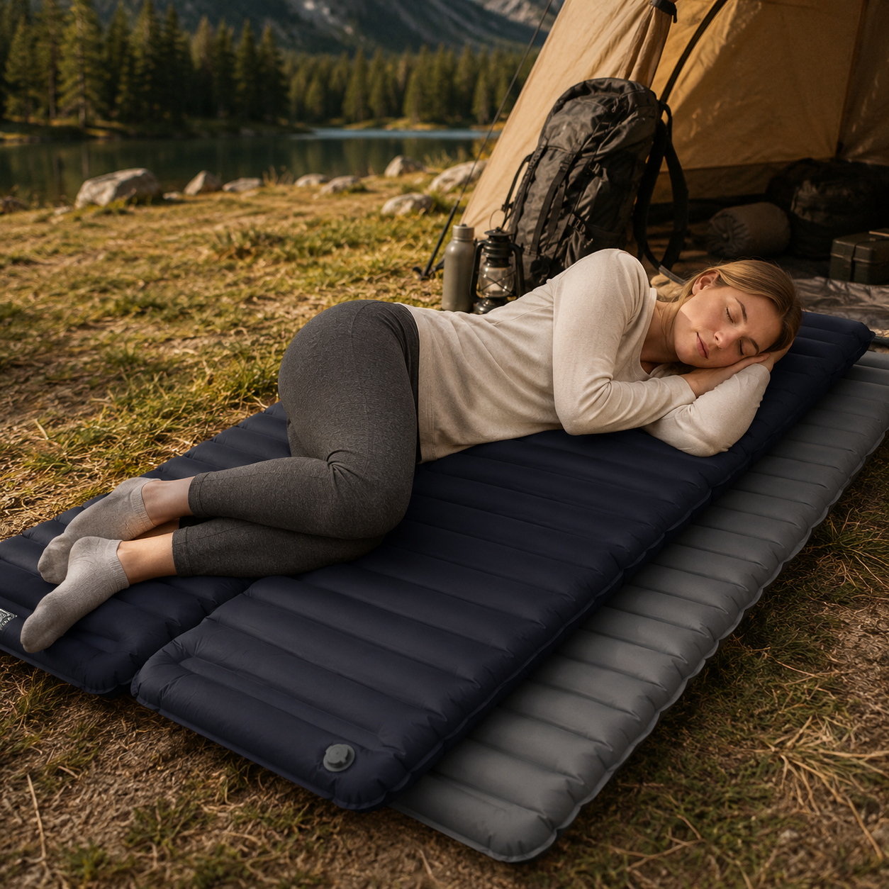 Tapis de sol de camping matelas gonflable matelas de voyage matelas pneumatique
