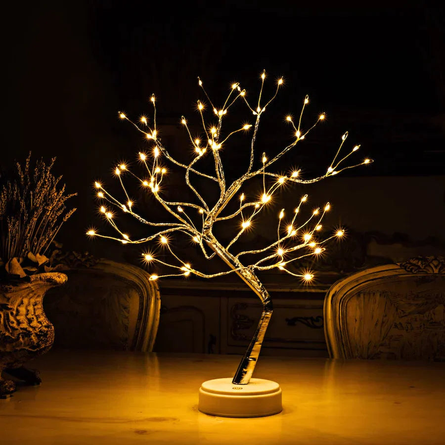 LED Baum Tischlampe warmweiß dimmbar Dekoleuchte