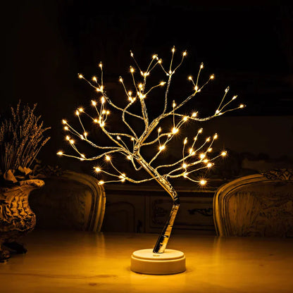 LED Baum Tischlampe warmweiß dimmbar Dekoleuchte