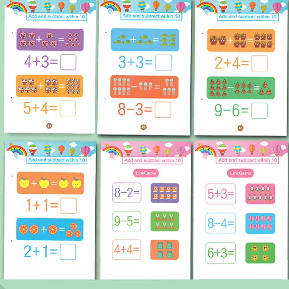 Lernheft Kinder Schreiben Zahlen Buchstaben Üben