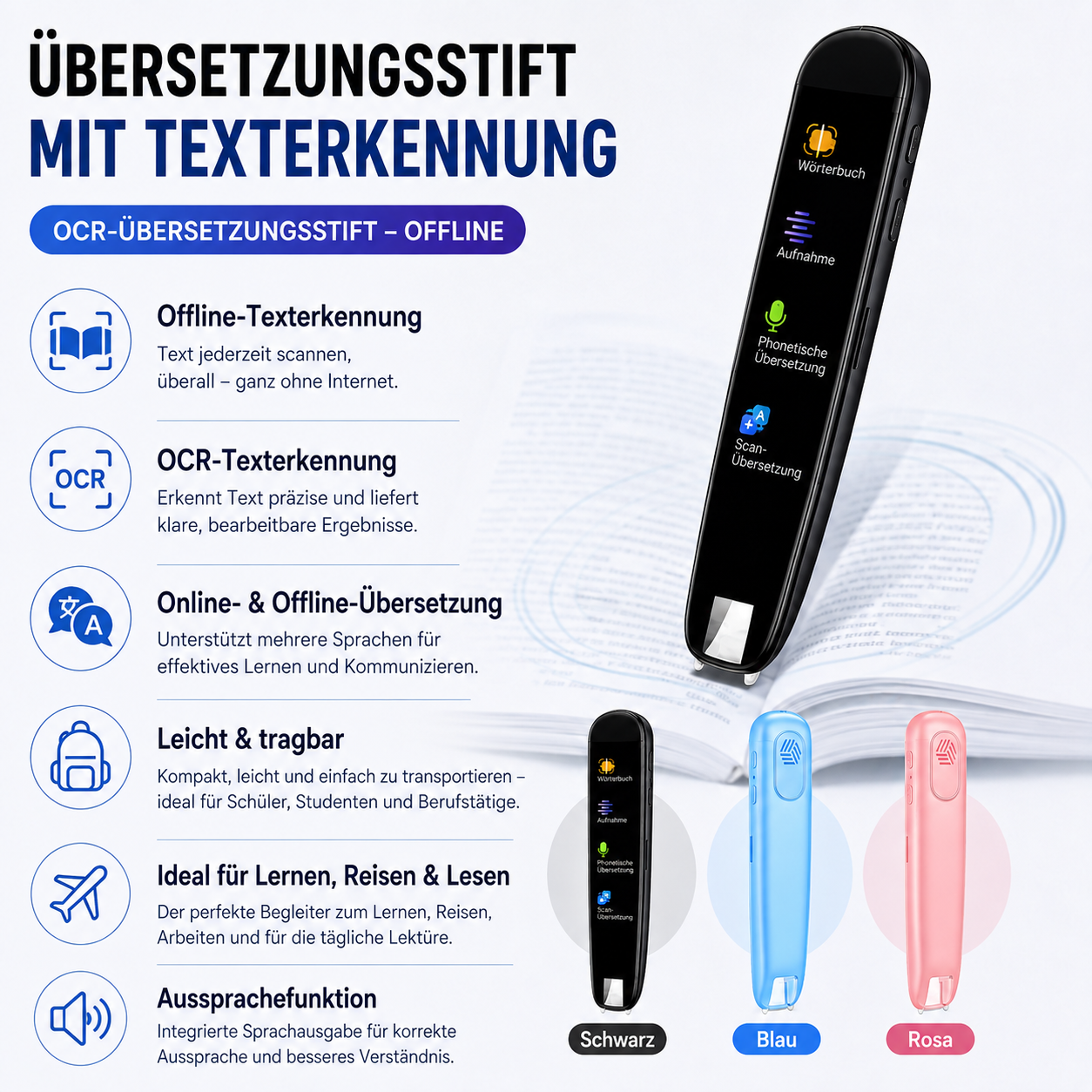 Übersetzungsstift Mit Texterkennung Für Reisen Schule Und Lernen