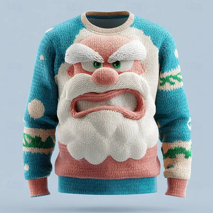 Unisex 3D Weihnachts Pullover Festlicher Strickpullover