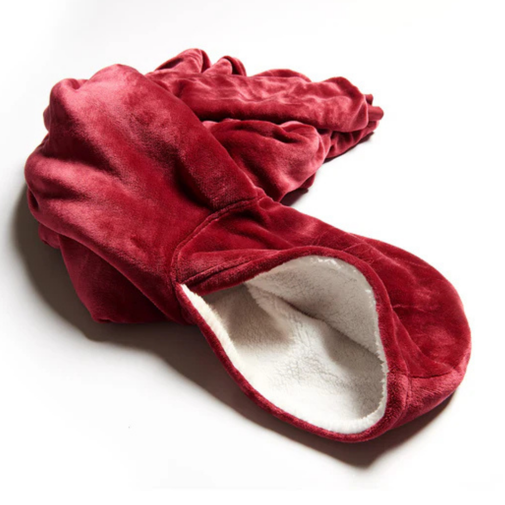 Unisex Fleece Kuschel Hoodie Decke Warm Weich Tragbar