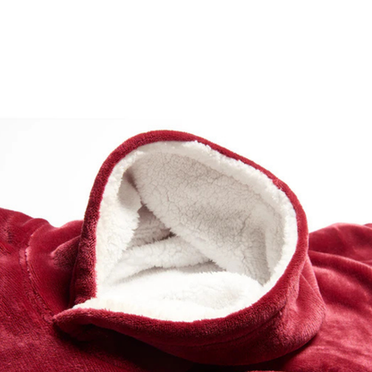 Unisex Fleece Kuschel Hoodie Decke Warm Weich Tragbar
