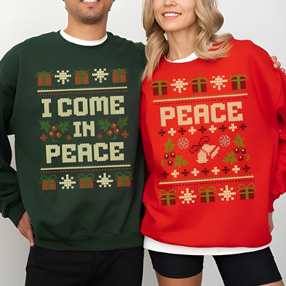 Unisex Weihnachts Sweatshirt Lustig Winter Pullover Festlich Gemütlich