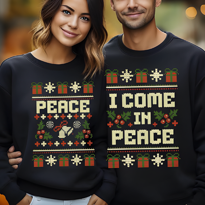 Unisex Weihnachts Sweatshirt Lustig Winter Pullover Festlich Gemütlich