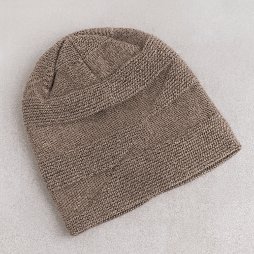 Unisex Winter Strick Mütze Beanie Warm Gefüttert