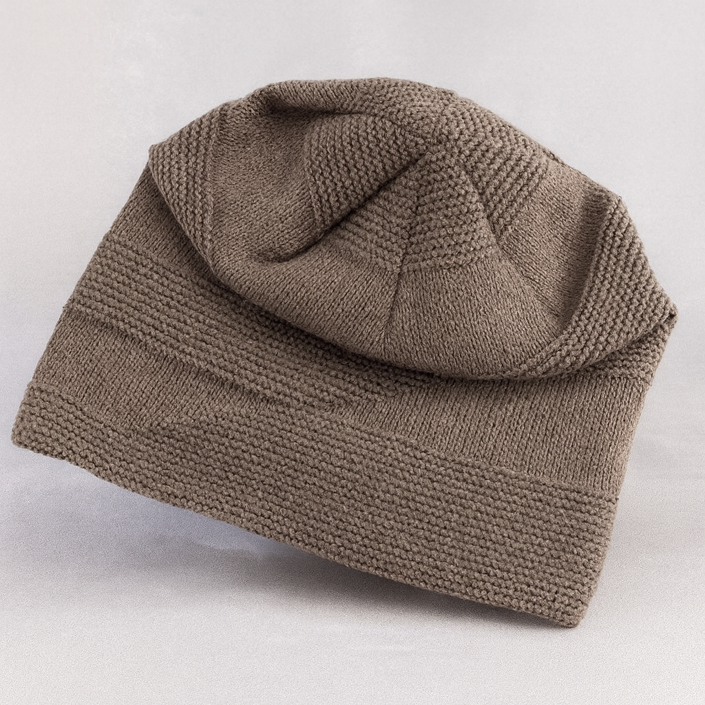 Unisex Winter Strick Mütze Beanie Warm Gefüttert