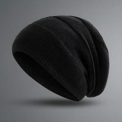 Unisex Winter Strick Mütze Beanie Warm Gefüttert