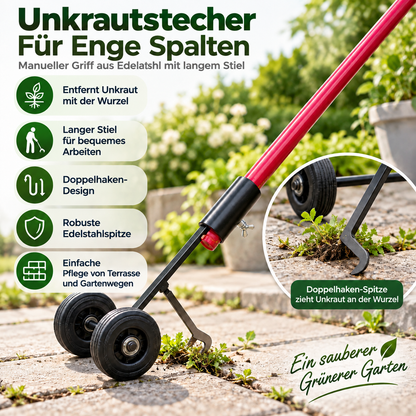 Unkrautstecher Für Enge Spalten Doppelhaken Design
