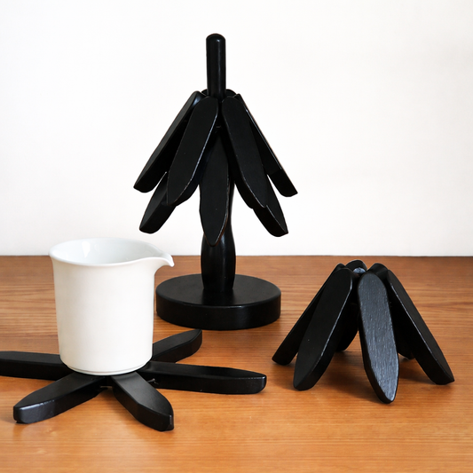 Coasters Wood Foldable Tree Design Heat Resistant Kitchen