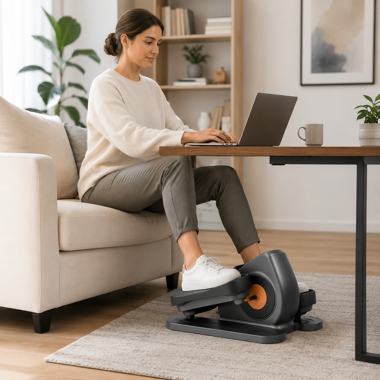 Untertisch Pedaltrainer Mit Fernbedienung Kompakter