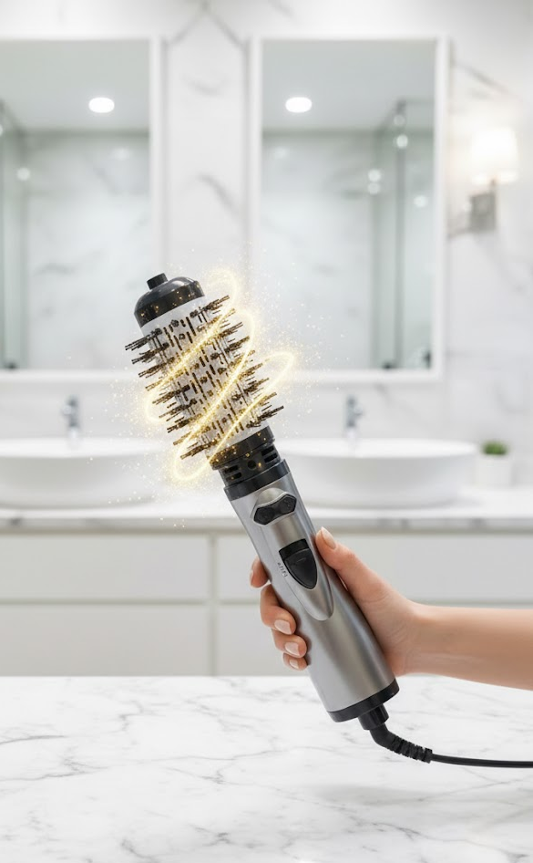 Brosse soufflante rotative céramique sèche-cheveux chaud