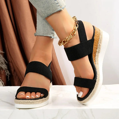 Womens Summer Wedge Strap Sandals