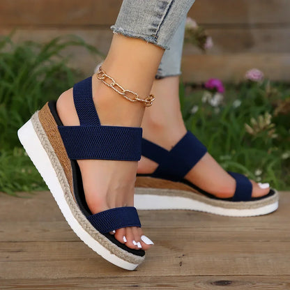 Womens Summer Wedge Strap Sandals