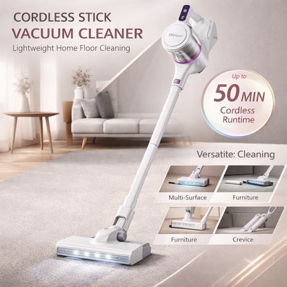 Vacuum Cleaner Cordless Floor Cleaner Battery-Powered Bagless Vacuum