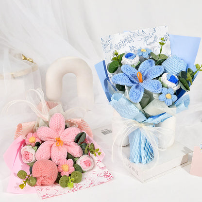 Bouquet de tulipes au crochet fait main Fête des Mères Décoration de Noël