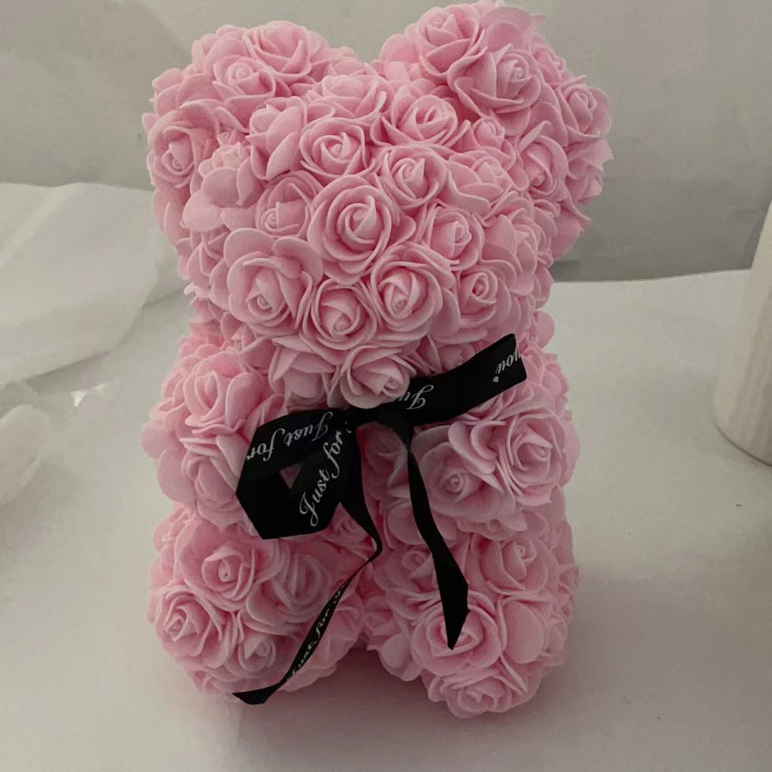 Orso di peluche con rose regalo di San Valentino per innamorati