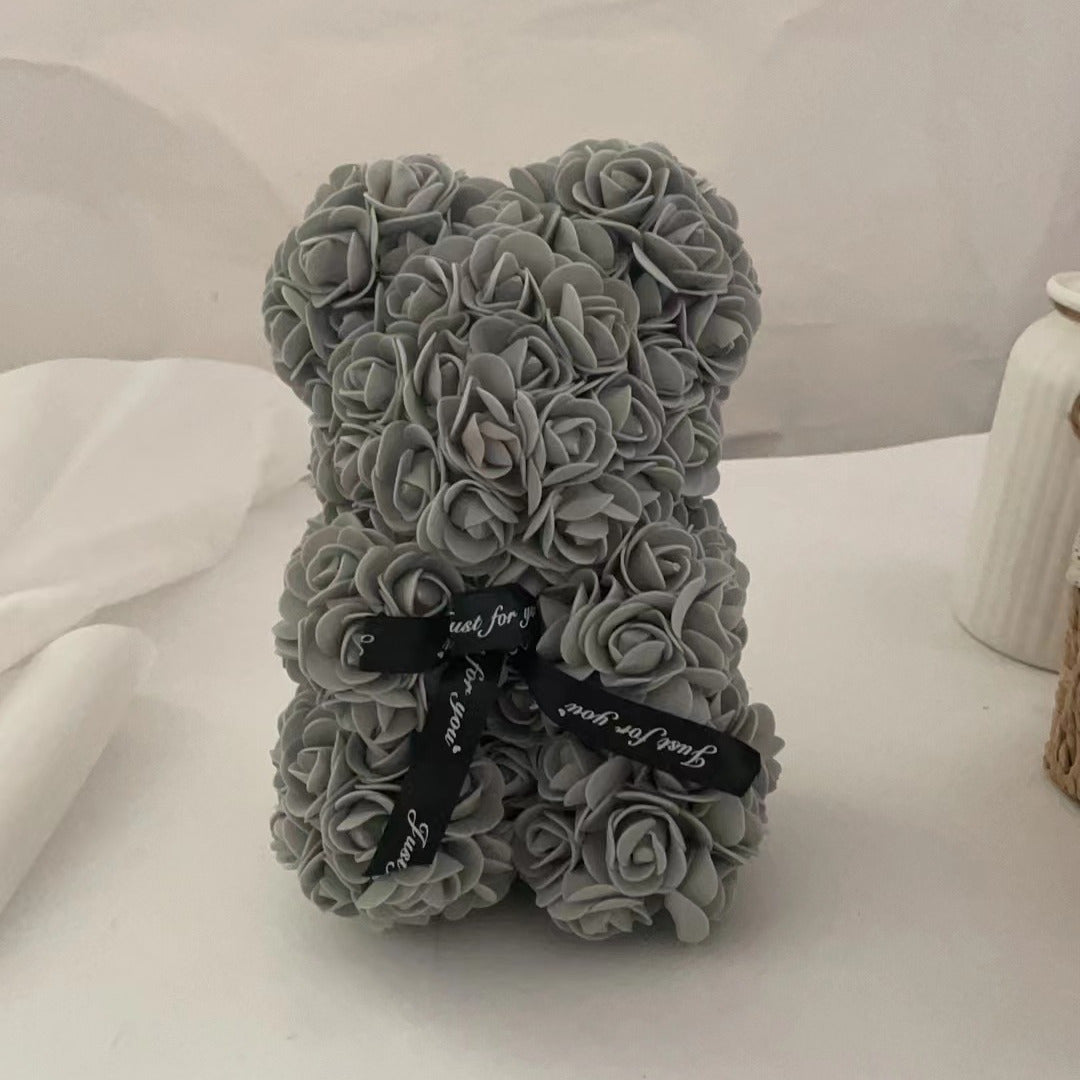 Orso di peluche con rose regalo di San Valentino per innamorati