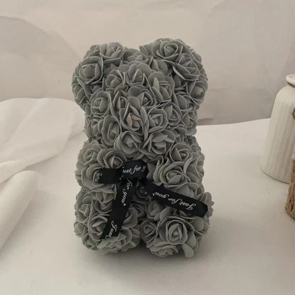 Orso di peluche con rose regalo di San Valentino per innamorati