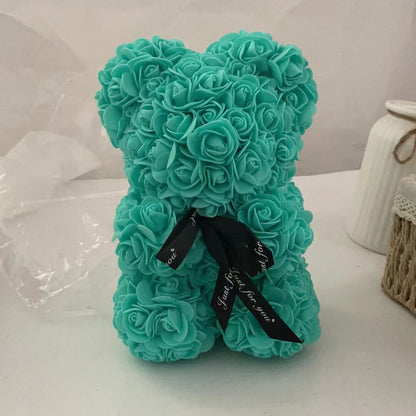 Orso di peluche con rose regalo di San Valentino per innamorati