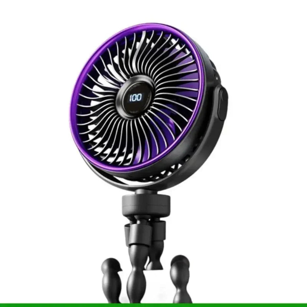 Ventilateur Clip pour Poussette avec Batterie, Portable